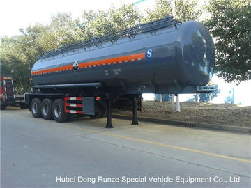 China Salzsäure-Tanker-halb Anhänger, chemisches Tankwagen-Gewohnheits-Material fournisseur